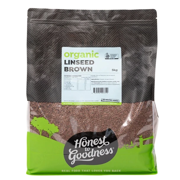 Organic Brown Linseed 5KG | Honest to Goodness