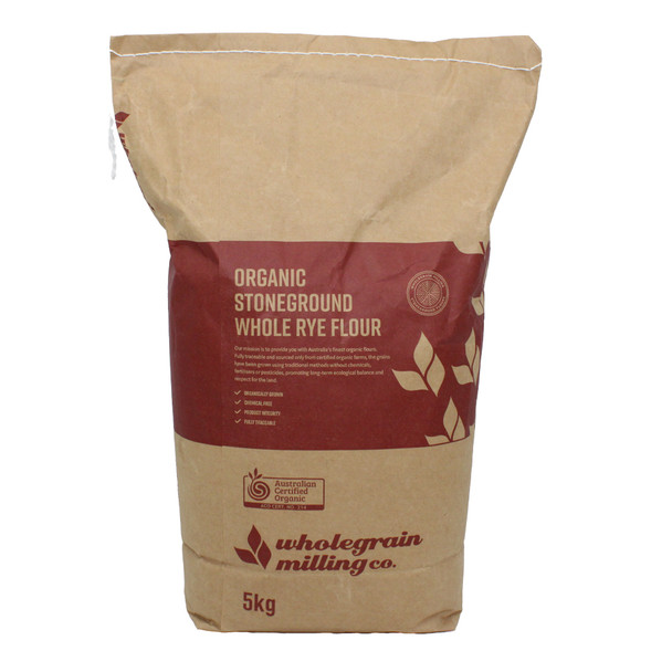Organic Stoneground Whole Rye Flour 5KG | Honest to Goodness Organic Stoneground Whole Rye Flour 5KG | Honest to Goodness