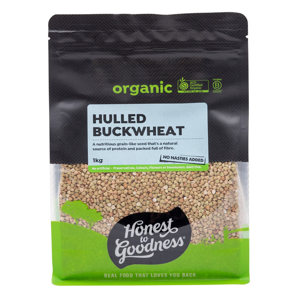 Honest to Goodness Organic Hulled Buckwheat 1KG 1