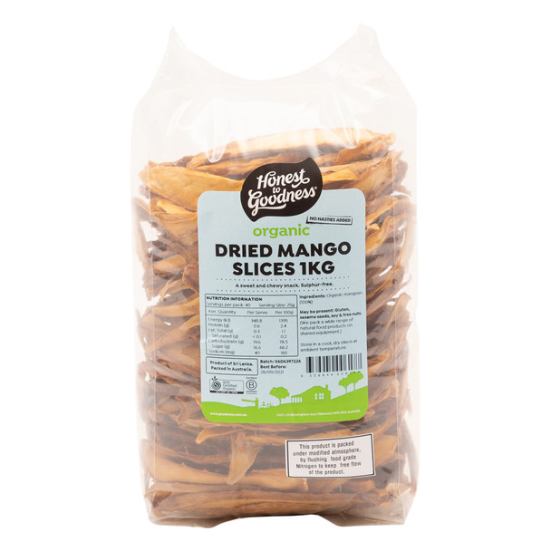 Organic Dried Mango Slices 1KG 1