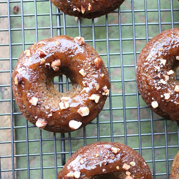 Banana and Lucuma Donuts with Lucuma Glaze Banana and Lucuma Donuts with Lucuma Glaze