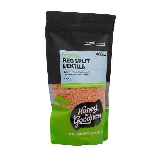 Organic Red Split Lentils 500g | Honest to Goodness