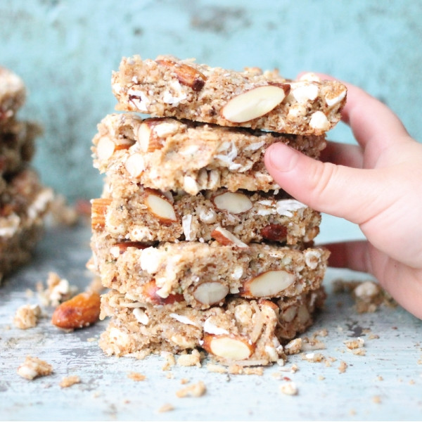 Puffed Buckwheat & Almond Butter Bars Honest to Goodness
