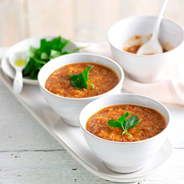 Quinoa, Amaranth, Roasted Tomato & Bell Pepper Soup Quinoa, Amaranth, Roasted Tomato & Bell Pepper Soup