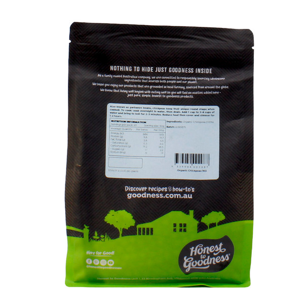 Organic-Chickpeas-1kg | Honest to Goodness