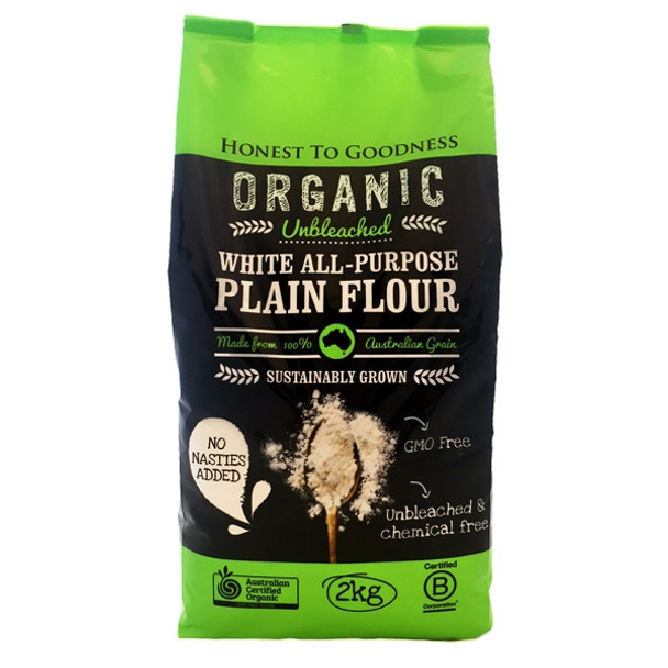 Honest to Goodness Organic Unbleached White All-Purpose Flour 2KG 1