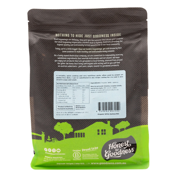 Organic White Quinoa 1KG