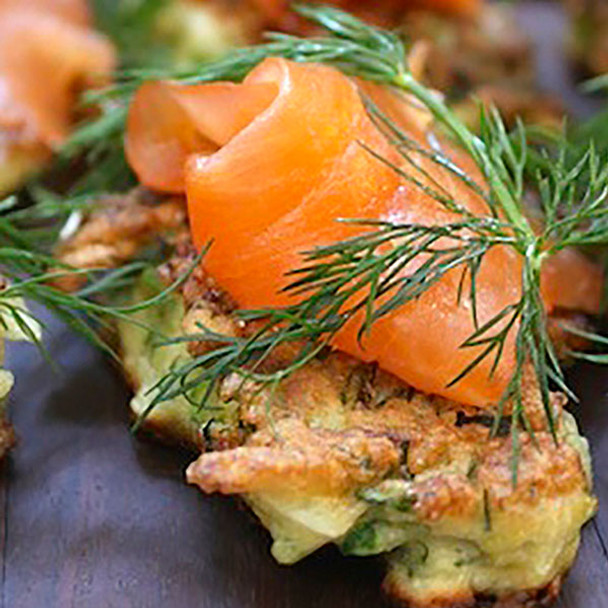 Smoked Trout Fritters with Lemon & Dill Smoked Trout Fritters with Lemon & Dill