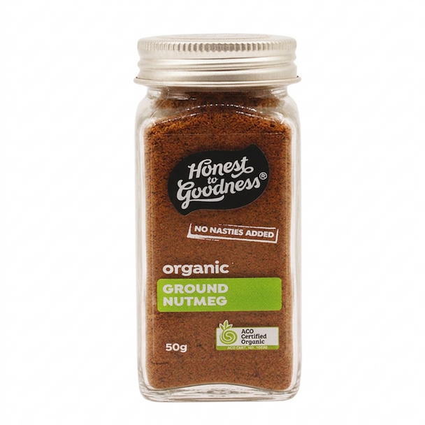 Organic Ground Nutmeg 50g | Honest to Goodness