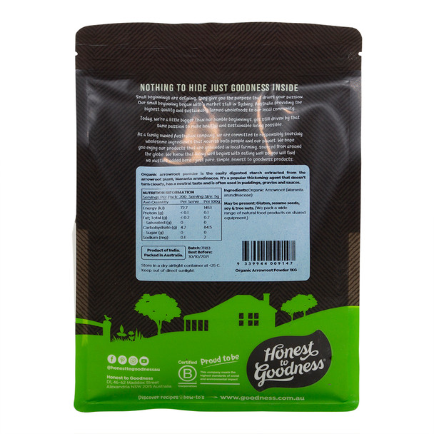 Organic Arrowroot Powder 1KG