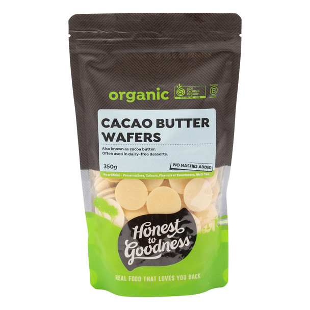 Organic Cacao Butter Wafers 350g 1
