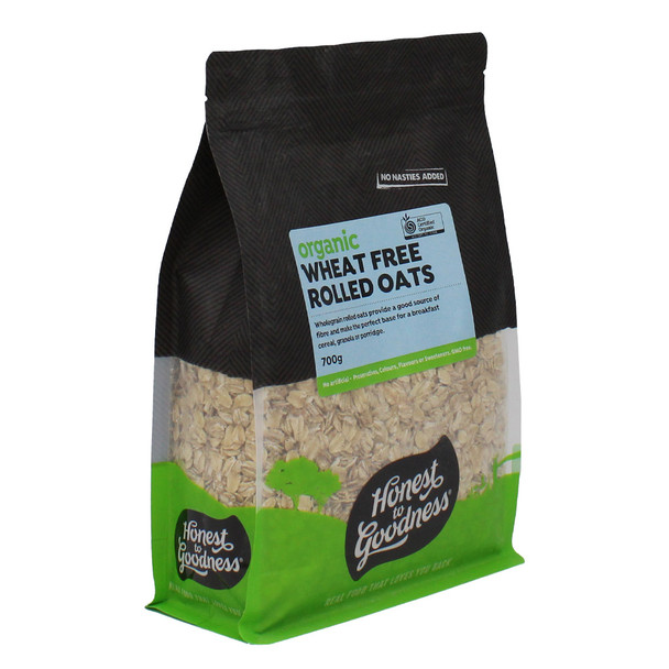 Organic Wheat Free Rolled Oats.  Uncontaminated Wheat Free Oats 700g 2