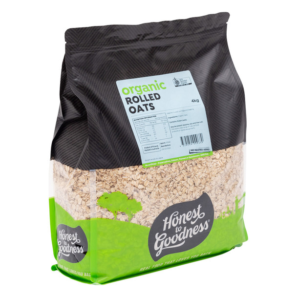 Honest to Goodness Organic Rolled Oats 4KG 3