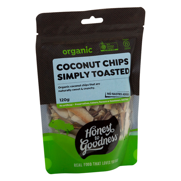 Organic Coconut Chips - Simply Toasted 120g - BBD 13.03.2022