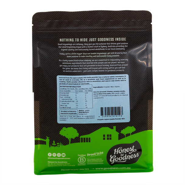 Organic Agave Inulin Powder 1KG 3