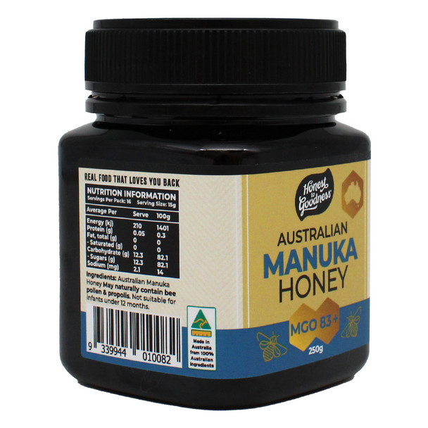 Australian Manuka Honey 83+ MGO 250g