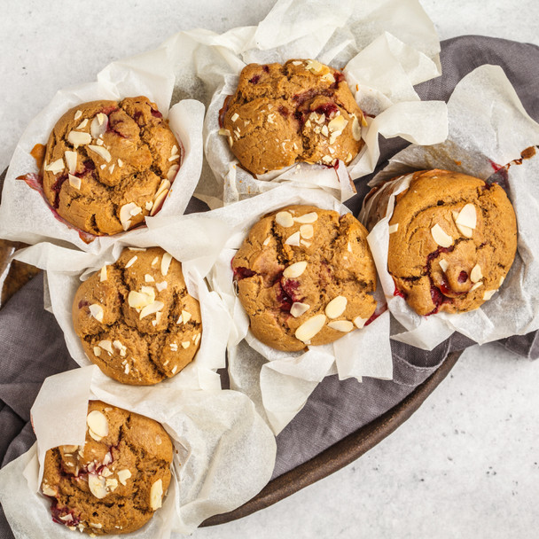 Greek Yoghurt Raspberry Muffins