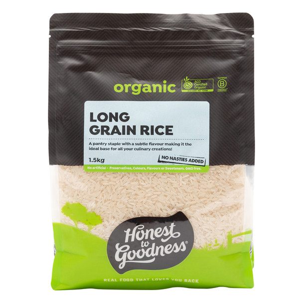 Organic White Long Grain Rice 1.5KG 1