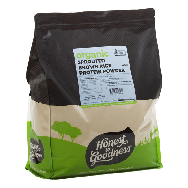 Honest to Goodness Organic Sprouted Brown Rice Protein Powder 4KG 2