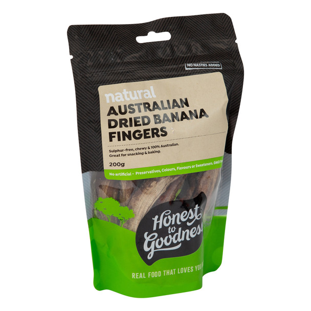 Honest to Goodness Australian Dried Banana Fingers 200g 2