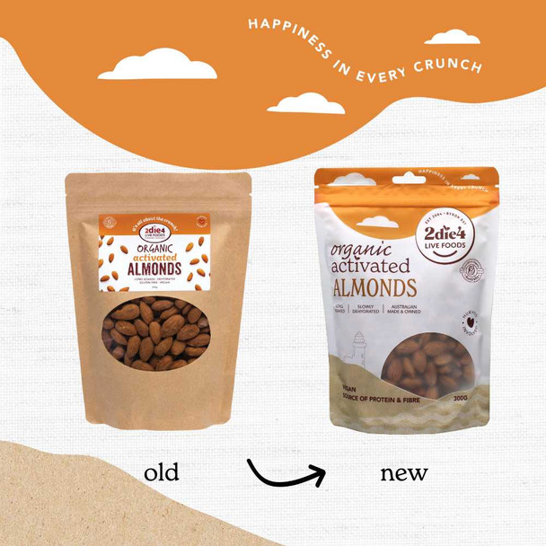 Activated Organic Almonds 300g Old vs New | 2Die4 Live Foods | Honest to Goodness