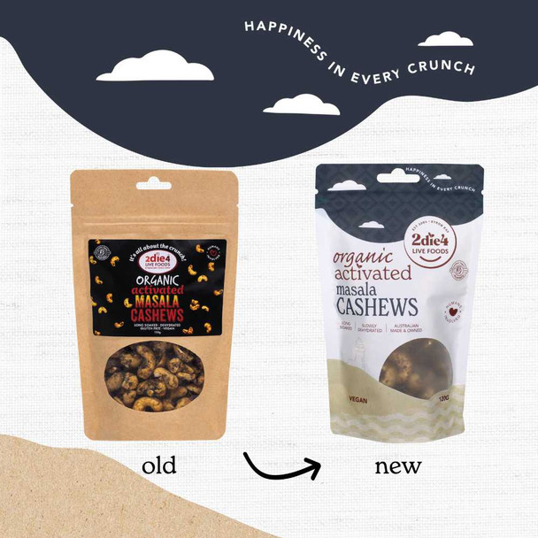 Activated Organic Masala Cashews 120g Old vs New | Honest to Goodness