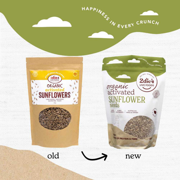 Activated Organic Sunflower Seeds 300g Old vs New | Honest to Goodness
