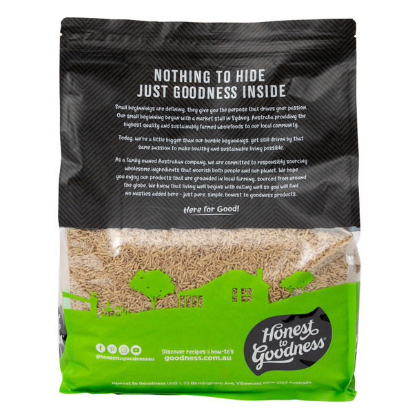 Honest to Goodness Organic Brown Jasmine Rice 5KG 3