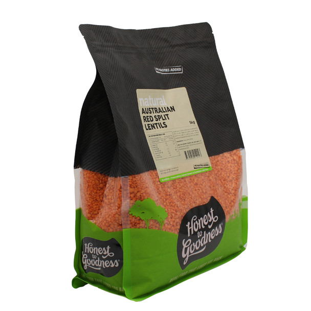 Australian Red Split Lentils 5KG | Honest to Goodness