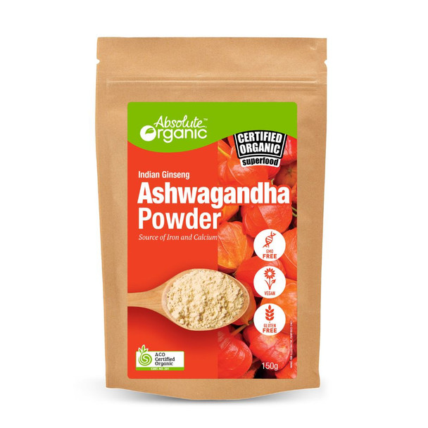 Organic Ashwagandha Powder 150g Front | Honest to Goodness
