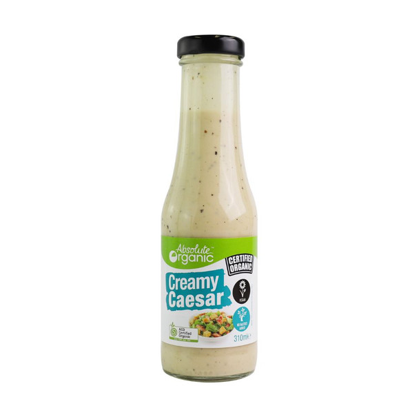 Organic Creamy Caesar Salad Dressing 310ml Front | Honest to Goodness Organic Creamy Caesar Salad Dressing 310ml Front | Honest to Goodness
