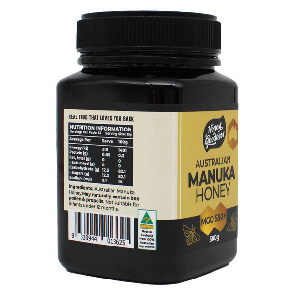Australian Manuka Honey 550+ MGO 500g