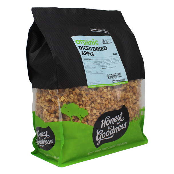 Organic Diced Dried Apple 2KG | Honest to Goodness Organic Diced Dried Apple 2KG | Honest to Goodness