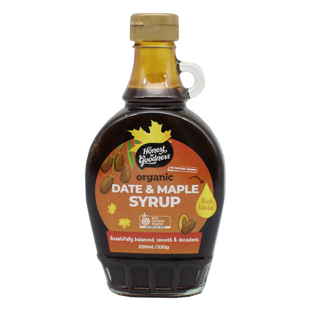 Organic Date & Maple Syrup 250ml 1 | Honest to Goodness