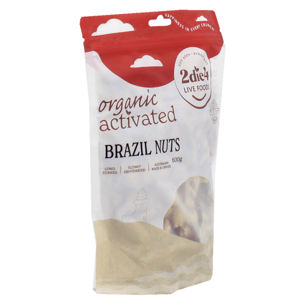 Activated Organic Brazil Nuts 600g Side | Honest to Goodness