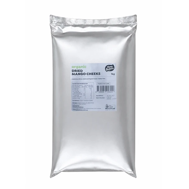 Organic Dried Mango Cheeks 1KG | Honest to Goodness