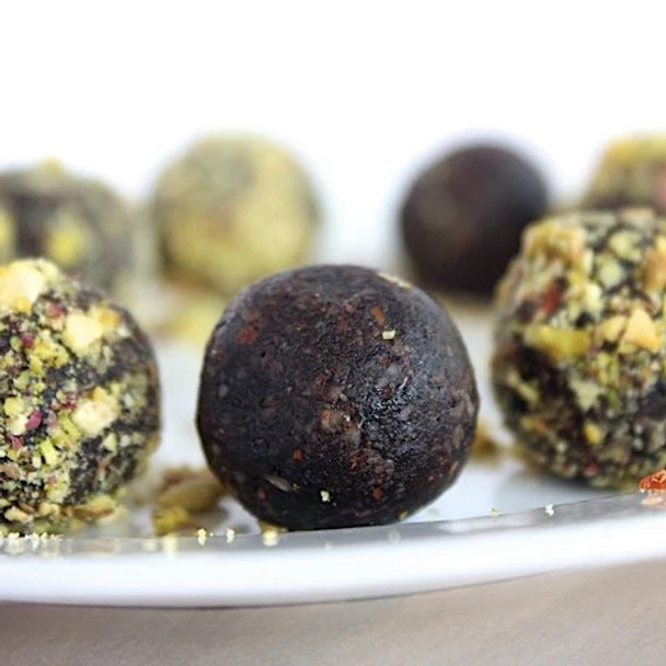Pistachio Choc Fudge Bliss Bites