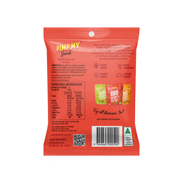 Pimp My Snack BBQ Seed Clusters 40g