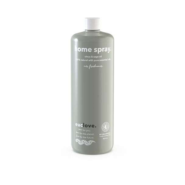 Euclove Natural Home Spray Citrus & Sage Refill 1L | Honest to Goodness
