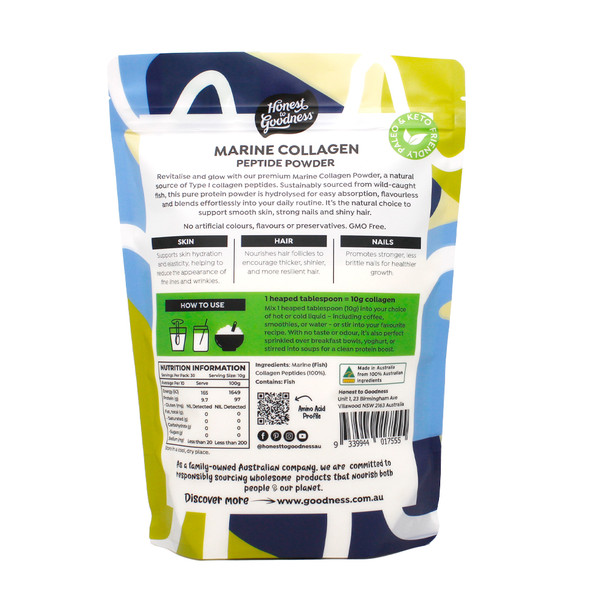 Marine Collagen Peptide Powder 300g | Honest to Goodness