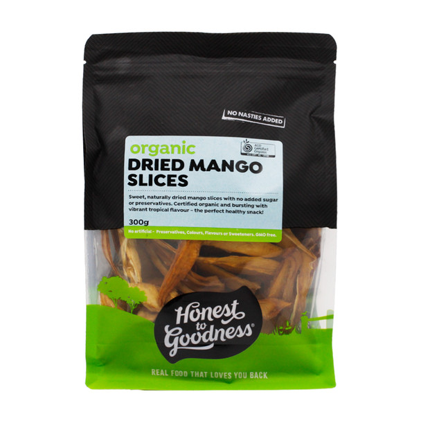 Organic Dried Mango Slices 300g | Honest to Goodness