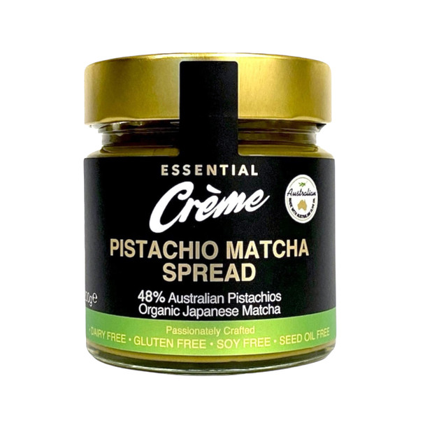Essential Crème Pistachio Matcha Spread 200g | Honest to Goodness Essential Crème Pistachio Matcha Spread 200g | Honest to Goodness