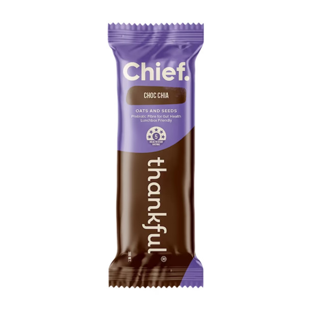 Chief Thankful Bar - Choc Chia 30g | Honest to Goodness