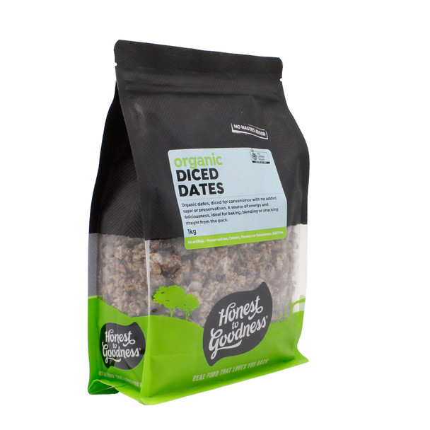Organic Diced Dates 1KG | Honest to Goodness