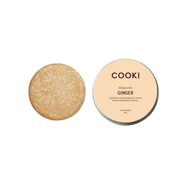 Cooki Ginger Shampoo Bar With Tin 65g | Honest to Goodness
