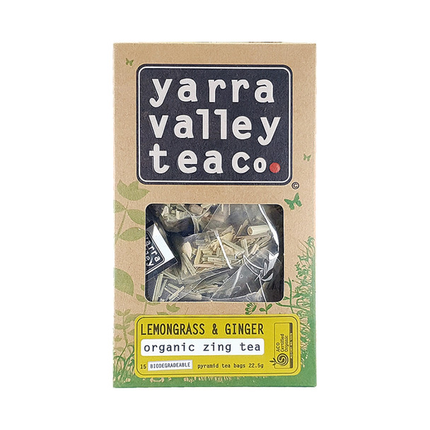 YVTC Organic Lemongrass&Ginger Tea Pyramid Bag | Honest to Goodness