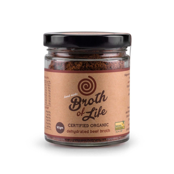 Organic Dehydrated Beef Bone Broth (Jar) 90g | Honest to Goodness