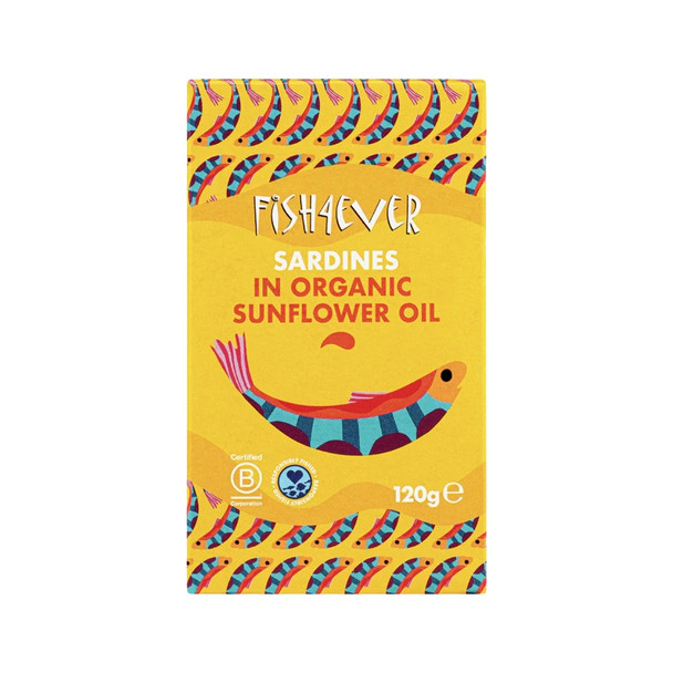 F4E Sardines in Org Sunflower Oil 120g | Honest to Goodness