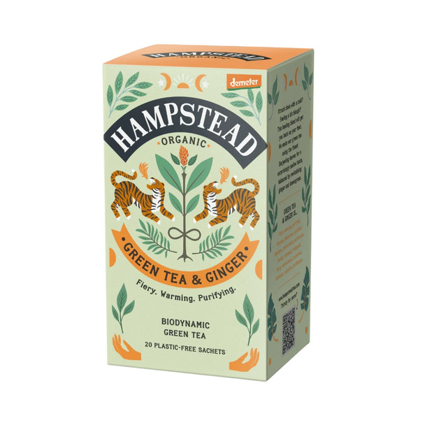 Hampstead Tea Ginger Green Tea Bags x 20 | Honest to Goodness