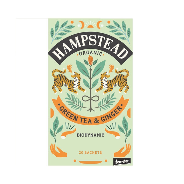 Hampstead Tea Ginger Green Tea Bags x 20 | Honest to Goodness